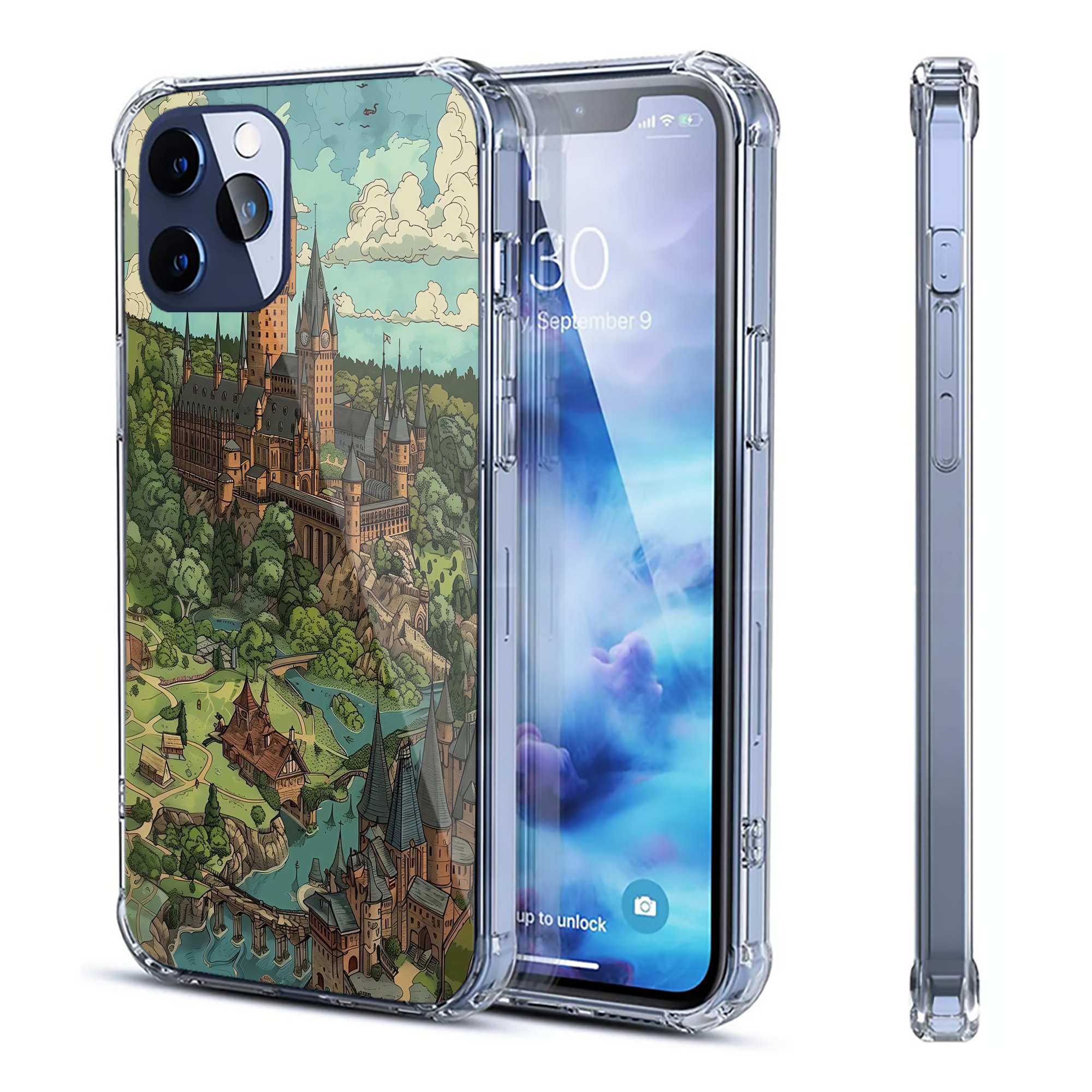 （画像用） Harry Potter ハリー・ポッターシリーズ 【iPhone 12シリーズ対応】透明スマホケース（クリアソフトケース）